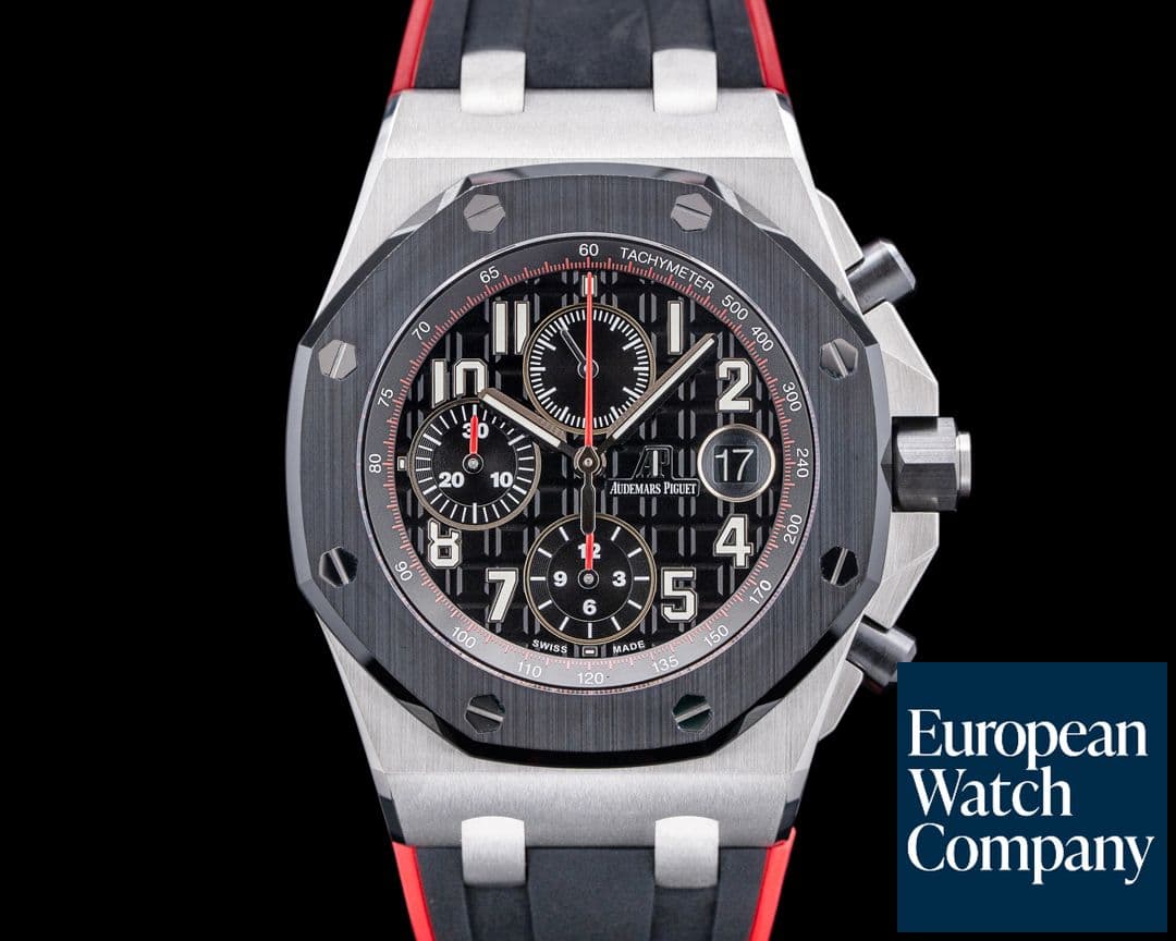 Image of Audemars Piguet Royal Oak Offshore Chronograph "Vampire" SS Black Dial