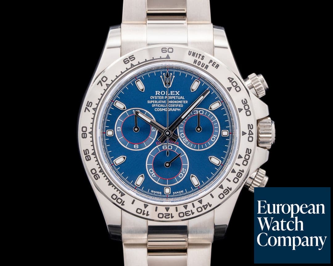 Image of Rolex Daytona 116509 18K White Gold Blue Dial