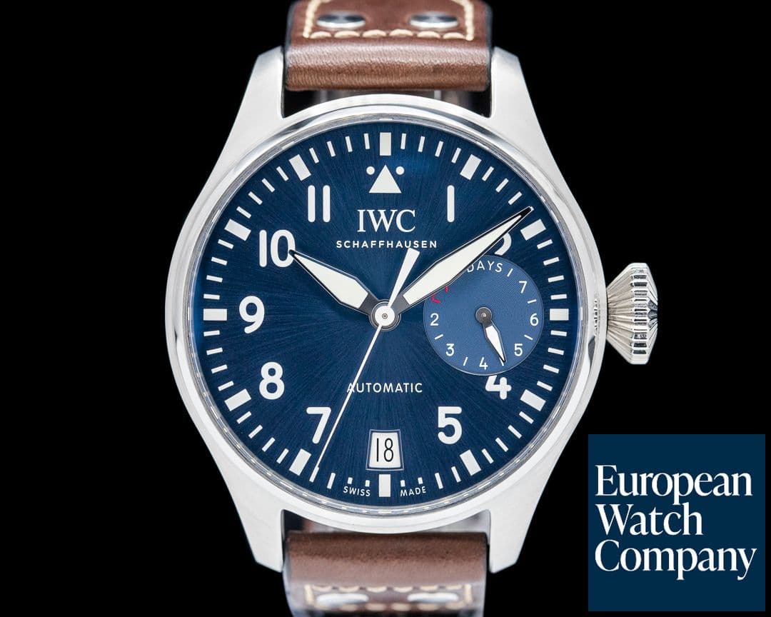Image of IWC Big Pilot "LE PETIT PRINCE" SS Blue Dial