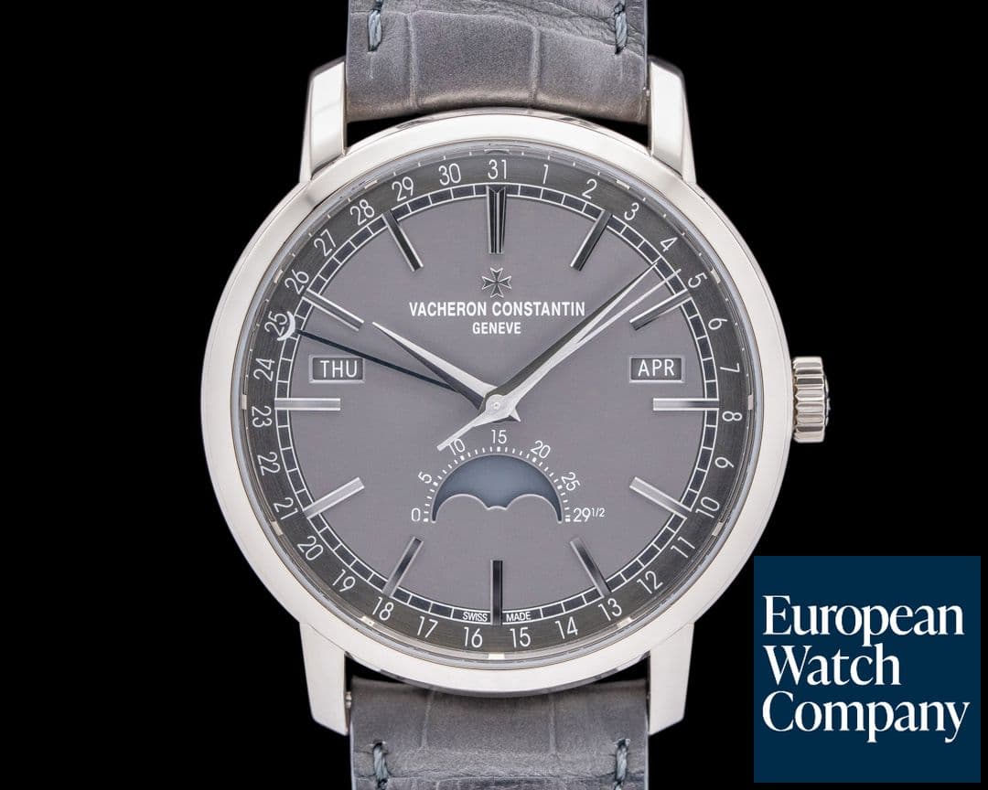 Image of Vacheron Constantin Traditionnelle Complete Calendar 18K White Gold Gray Dial