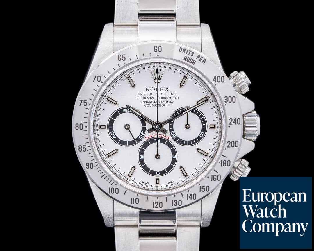 Image of Rolex 16520 Zenith Daytona SS White Dial COLLECTOR'S SET