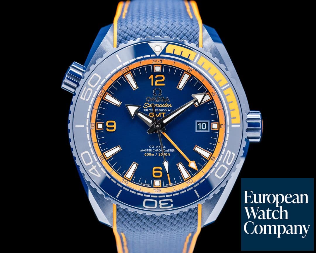 Image of Omega Seamaster Planet Ocean GMT 600M Co-Axial Ceramic Blue Dial
