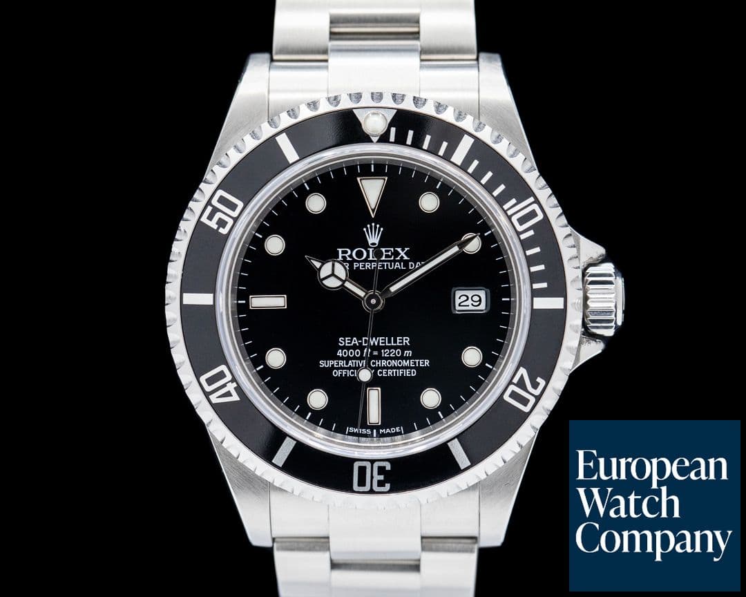 Image of Rolex Sea Dweller 16600 SS Black Dial FULL SET