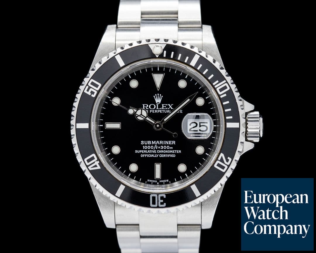 Image of Rolex Submariner 16610 SS Black Dial SHARP