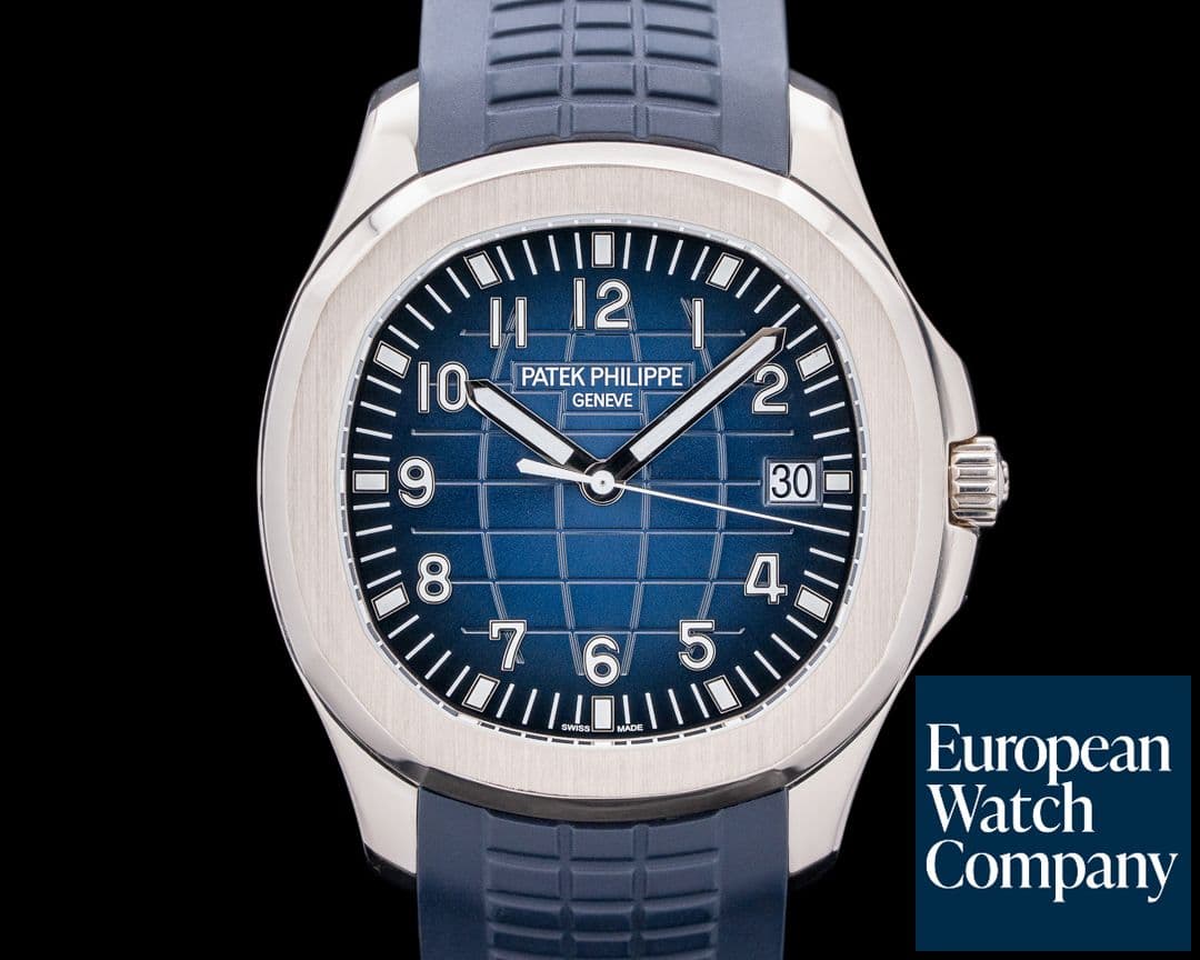 Image of Patek Philippe Aquanaut 5168G 18K White Gold Blue Dial