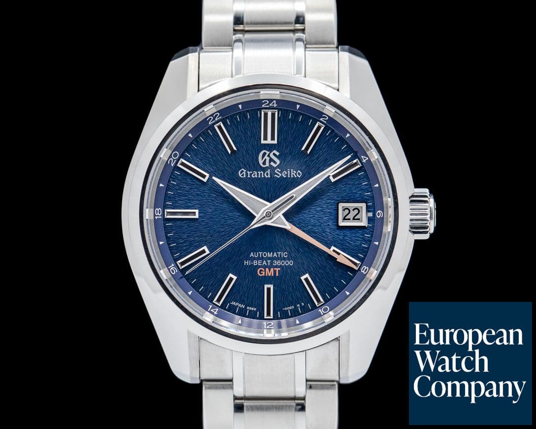 Image of Grand Seiko Heritage Hi-Beat 36000 GMT Blue Dial SS LIMITED EDITION