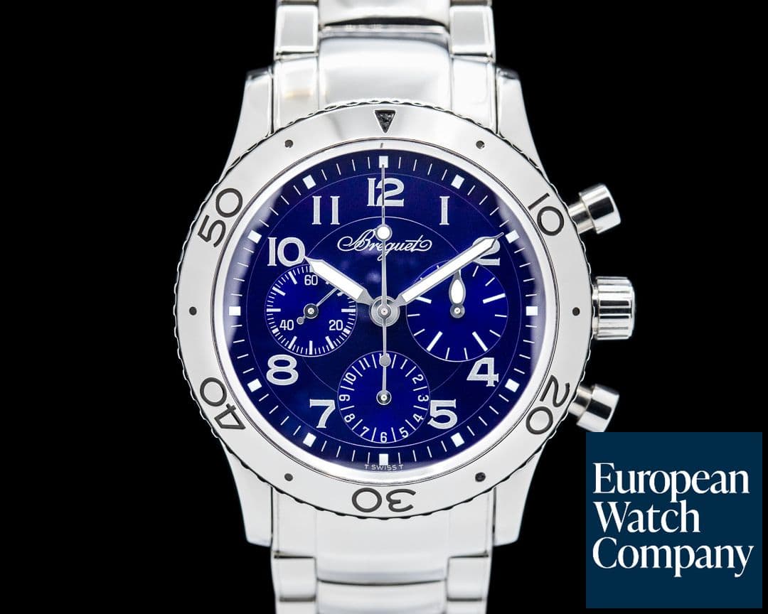 Image of Breguet Type XX 3807 Aeronavale SS Blue Dial LIMITED