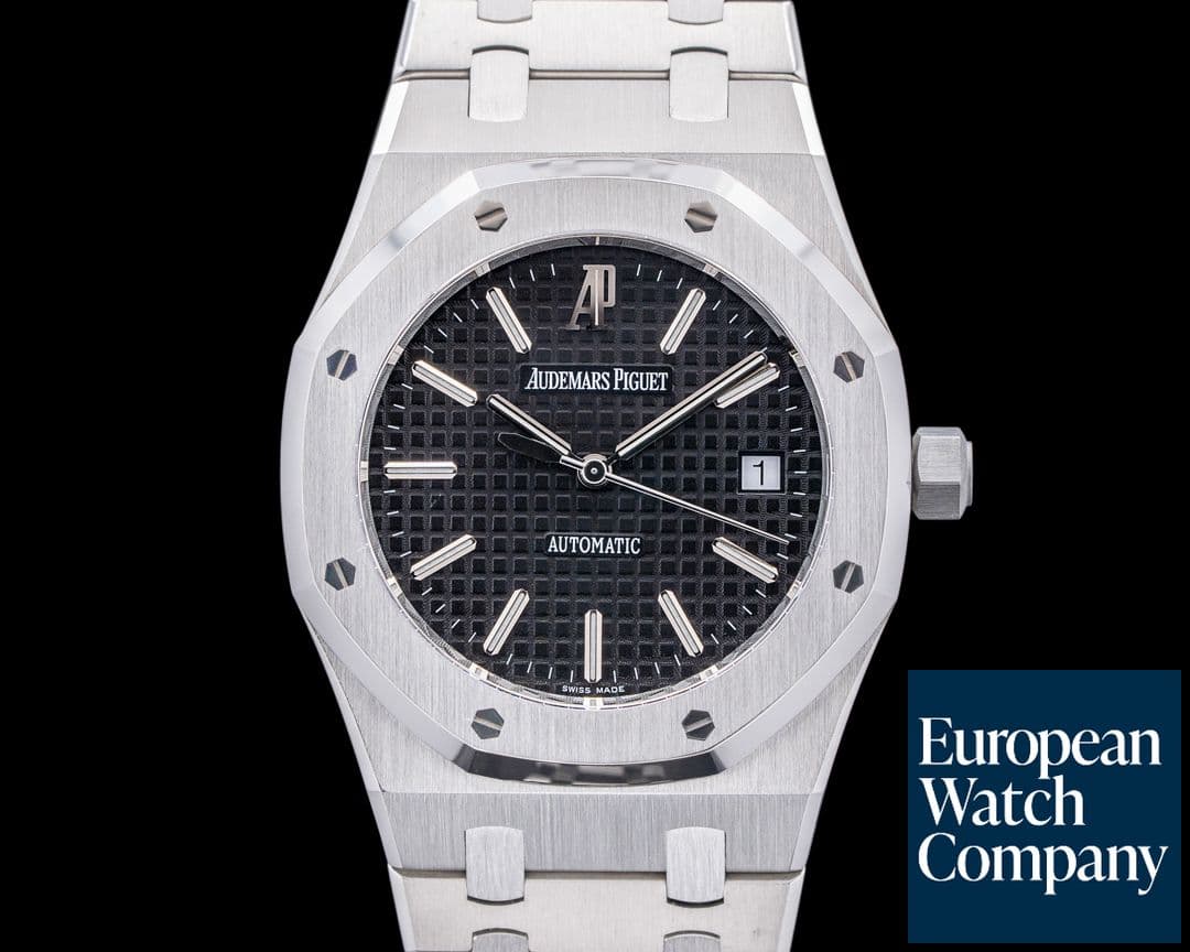 Image of Audemars Piguet 15300ST Royal Oak SS Black Dial