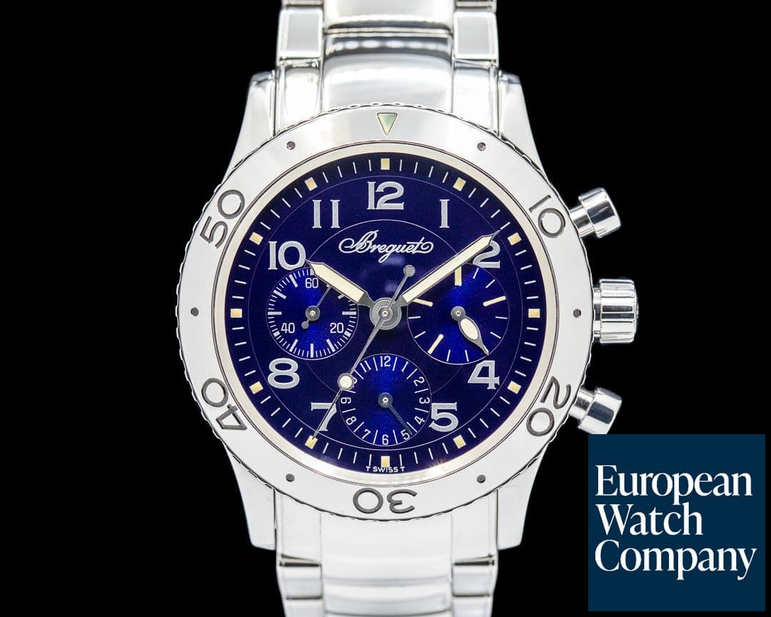 Image of Breguet Type XX 3807 Aeronavale SS Blue Dial LIMITED
