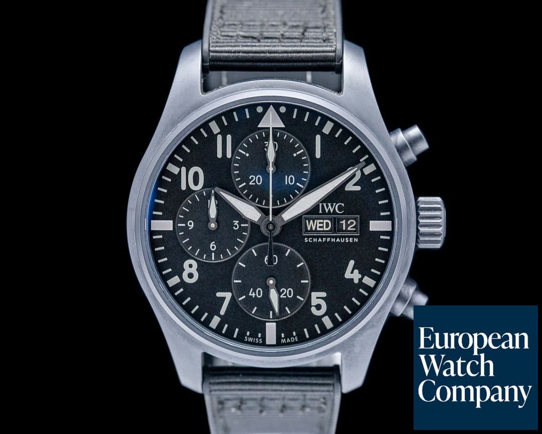 Image of IWC Top Gun Chronograph Ceratanium Black Dial