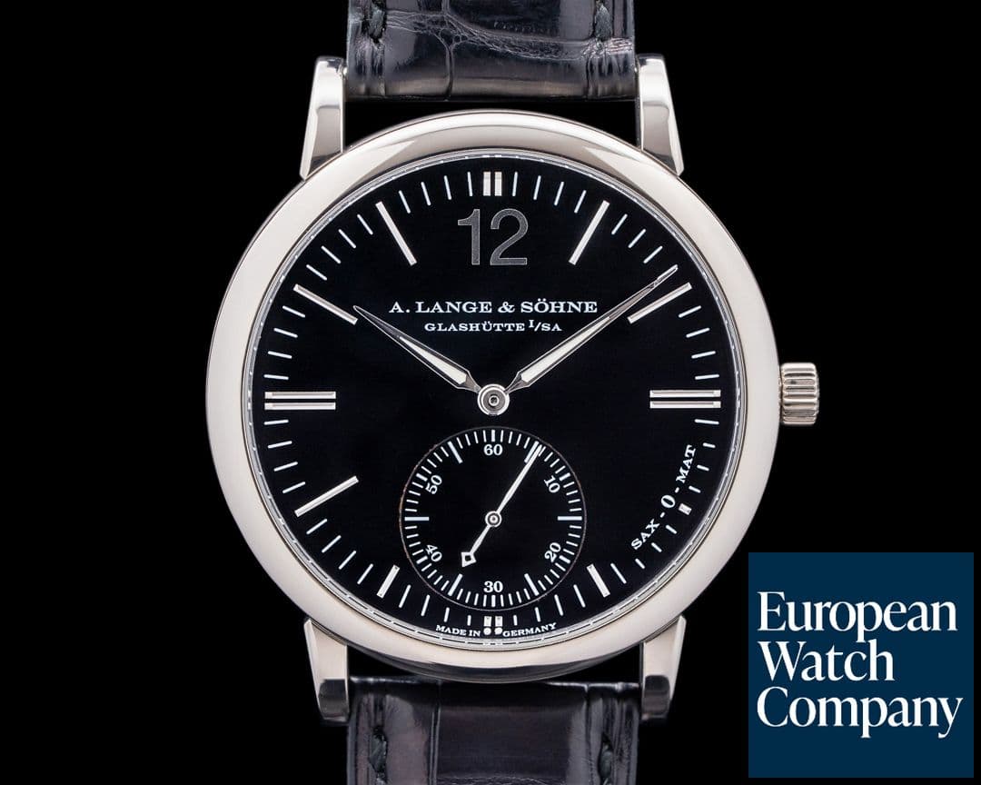 Image of A. Lange and Sohne Langematik 18K White Gold Black Dial
