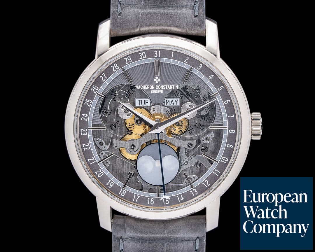 Image of Vacheron Constantin Traditionnelle Complete Calendar 18K White Gold Skeleton