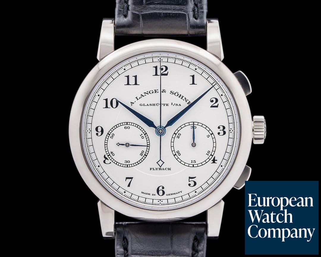 Image of A. Lange and Sohne 402.026 1815 Chronograph 18K White Gold Silver Dial