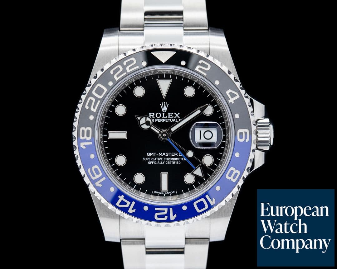 Image of Rolex GMT Master II 116710 Ceramic "Batman" SS Black Dial