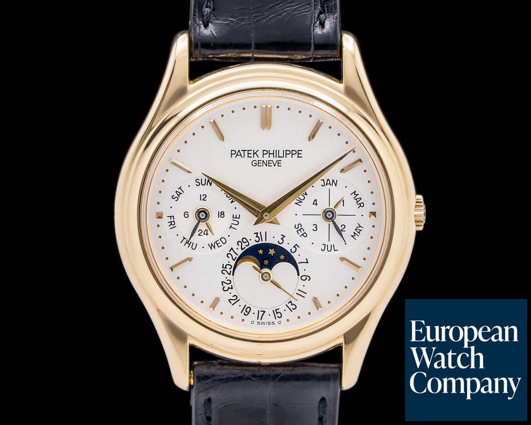 Image of Patek Philippe 3940J-014 Perpetual Calendar 18K Yellow Gold Silver Dial