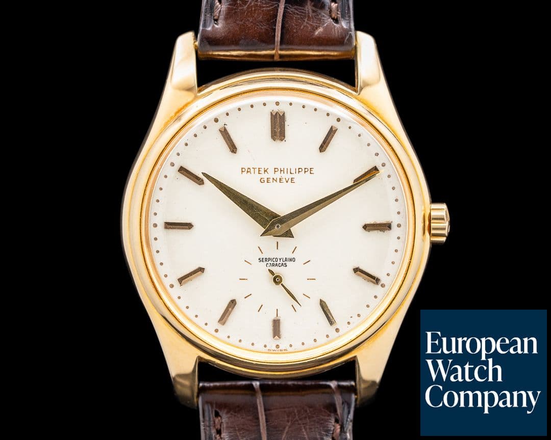 Image of Patek Philippe Vintage Calatrava 2526J 18K YG Enamel Dial "Serpico Y Laino"