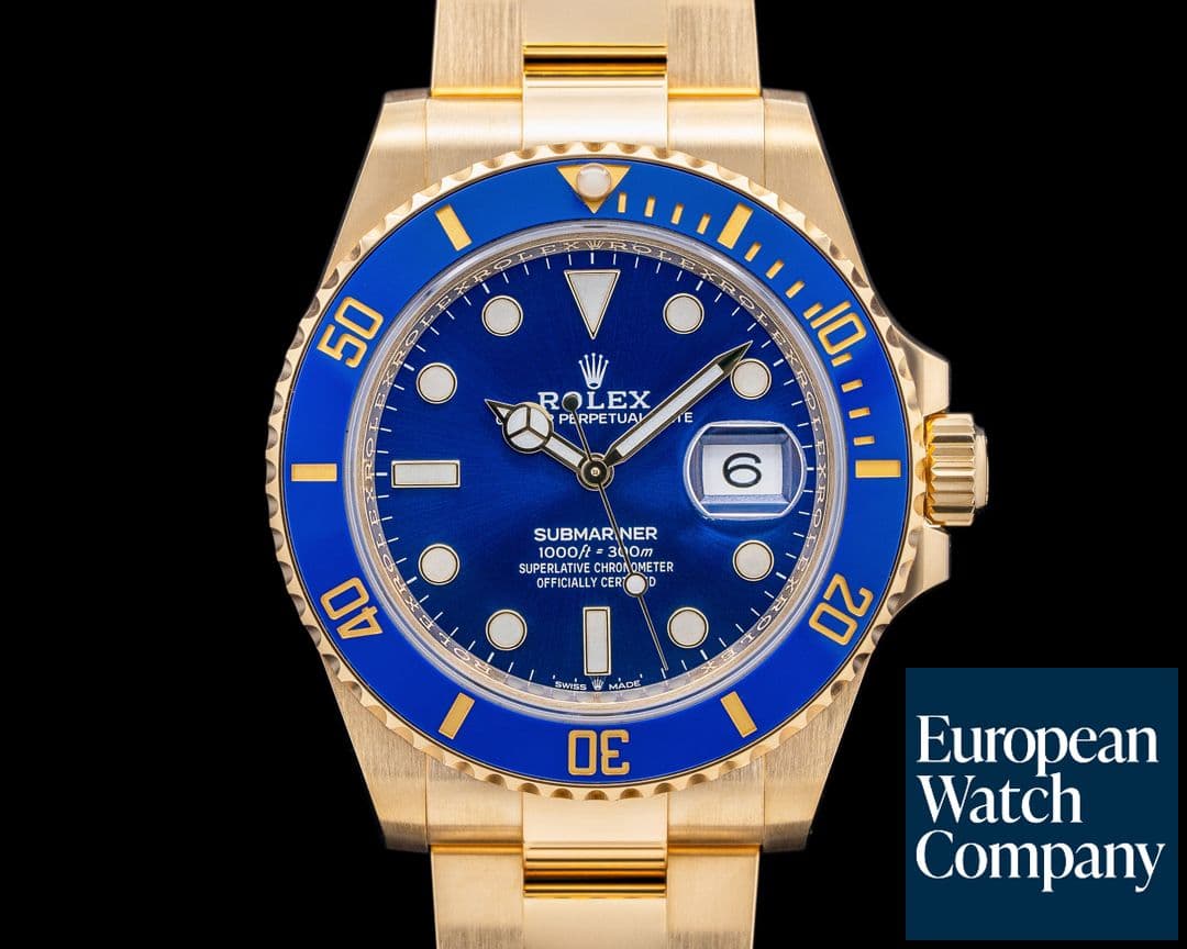 Image of Rolex Submariner 126618 18K Yellow Gold Blue Dial
