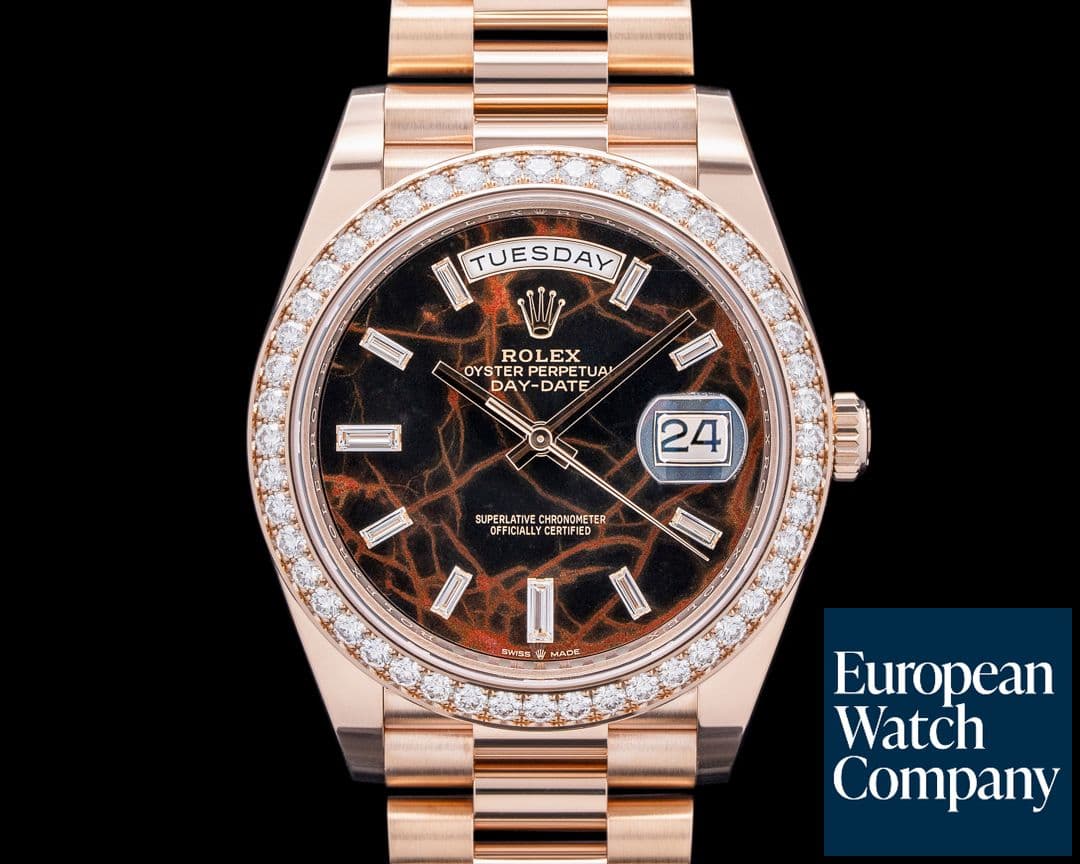 Image of Rolex Day Date President 18K Everose Gold Eisenkiesel Dial