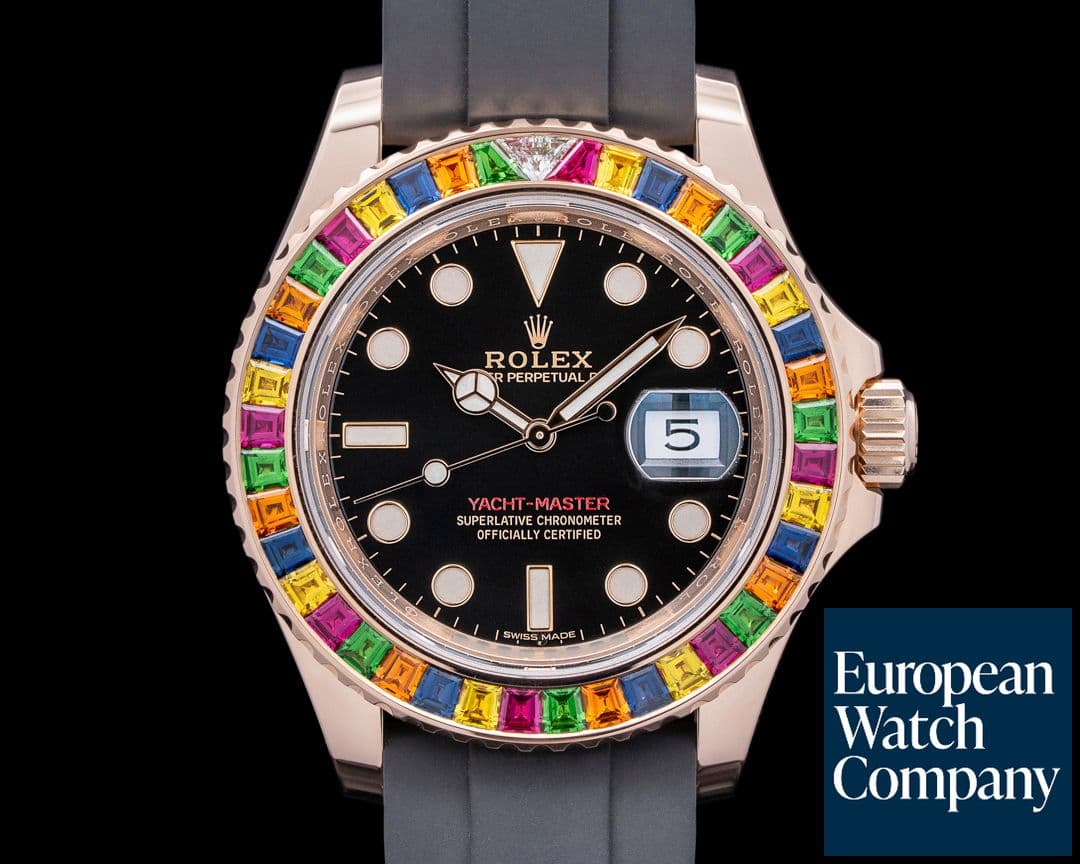 Image of Rolex Yacht Master 116695SATS 18K Rose Gold "RAINBOW"