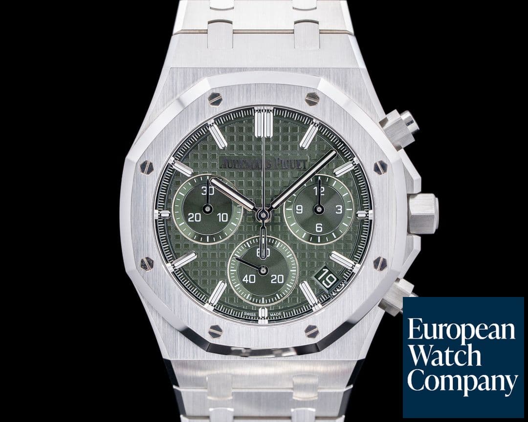 Image of Audemars Piguet Royal Oak Chronograph SS Green Dial