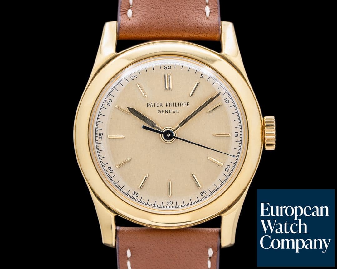Image of Patek Philippe Vintage Calatrava 18K Yellow Gold Manual Wind Screw Back