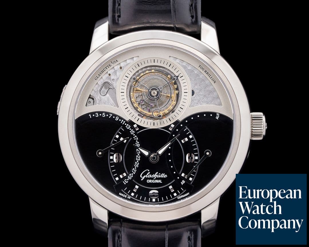 Image of Glashutte Original PanoTourbillon XL Hunter Case Back RARE