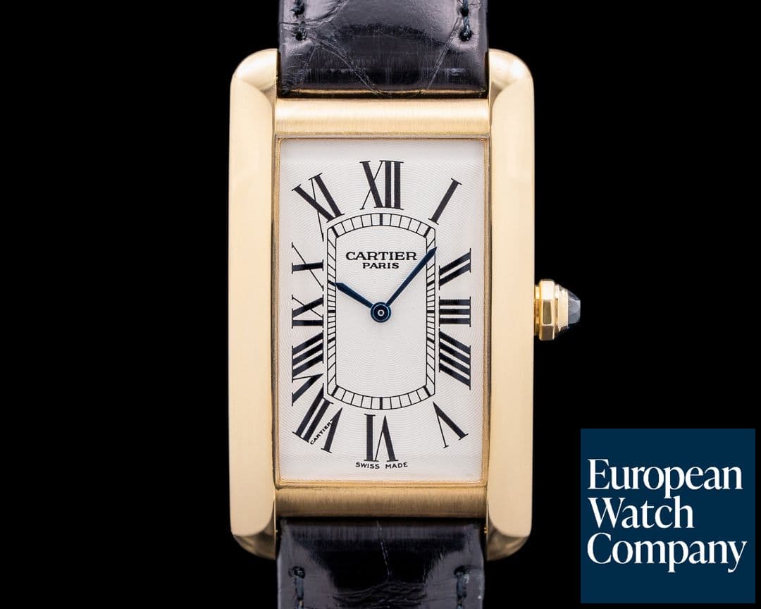 Image of Cartier Tank Americaine Mecanique CPCP 18K Yellow Gold