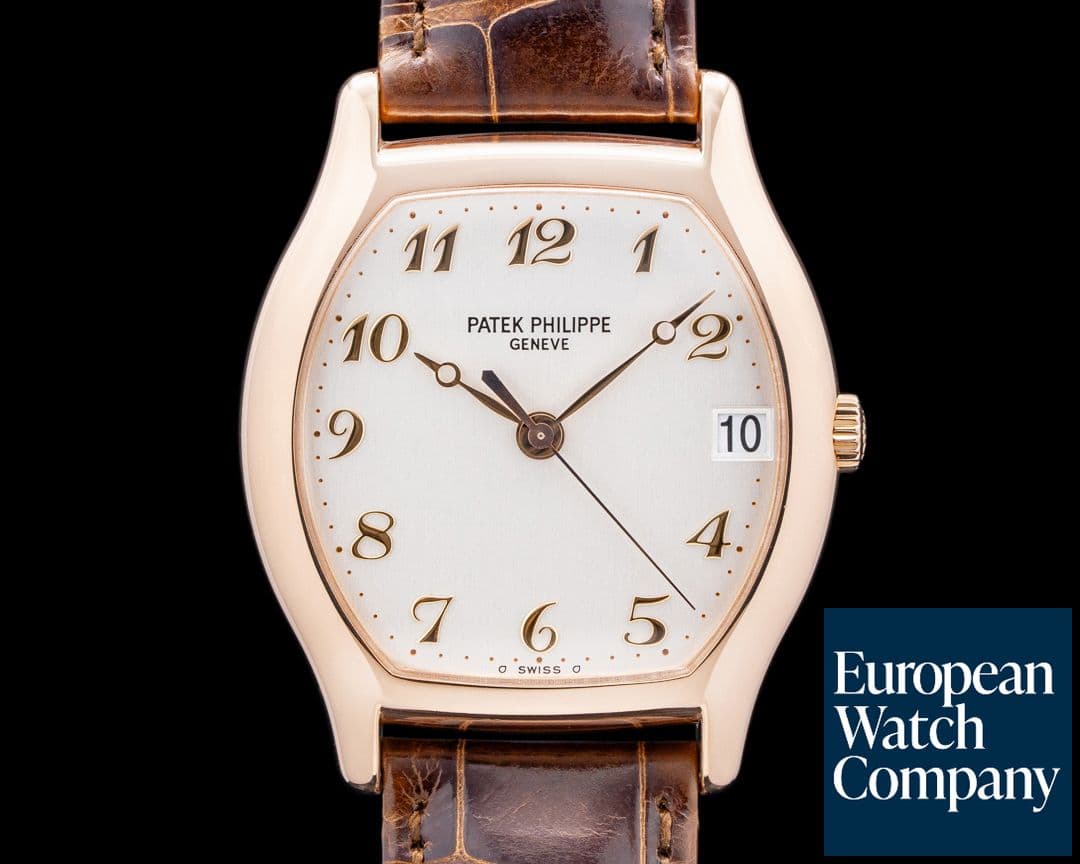 Image of Patek Philippe Gondolo 18K Rose Gold Breguet Numerals Silver Dial