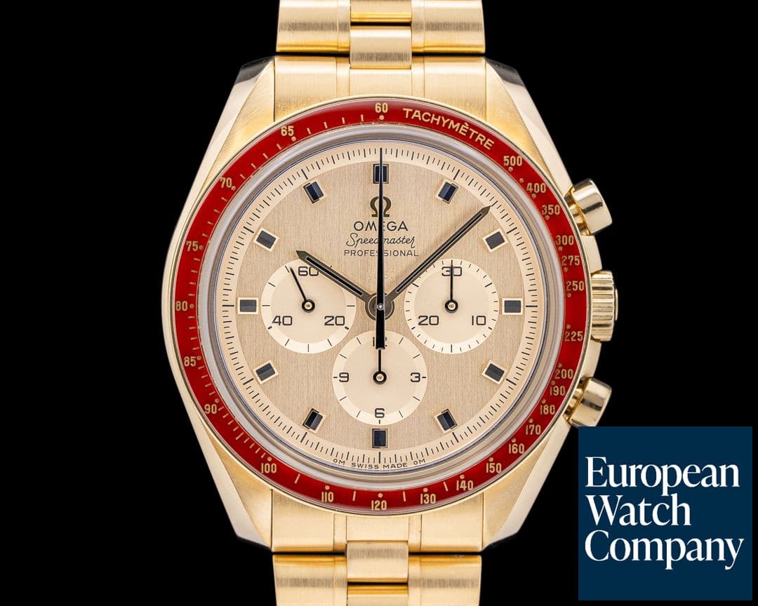 Image of Omega Speedmaster Moonwatch Apollo 11 50th Anniversary 18K Moonshine Gold