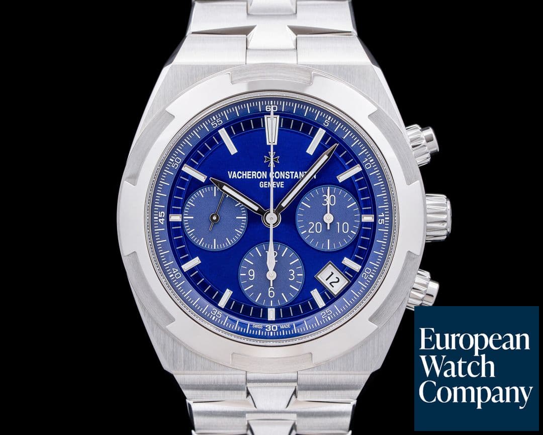 Image of Vacheron Constantin Overseas Chronograph SS Blue Dial