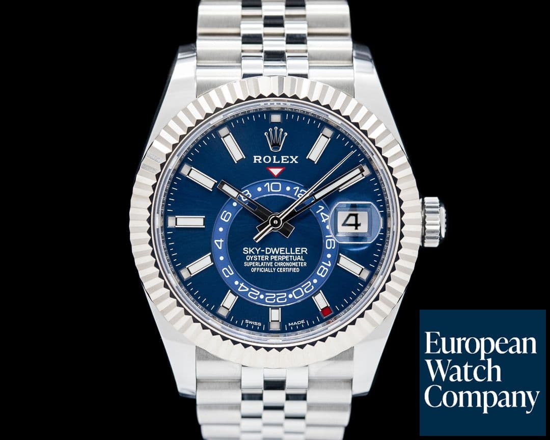 Image of Rolex Sky-Dweller 326934 Jubilee SS Blue Dial
