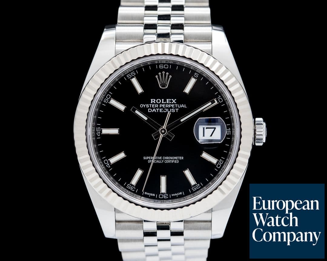 Image of Rolex Datejust 41 SS Jubilee Black Dial