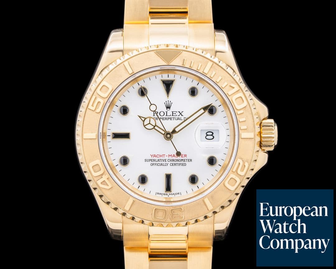 Image of Rolex Yacht Master 18K Yellow Gold White Dial