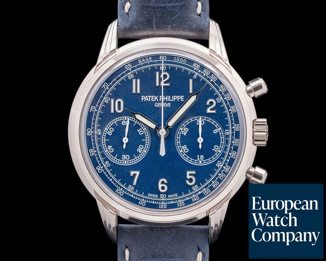 Image of Patek Philippe Chronograph 5172G 18K White Gold Blue Dial