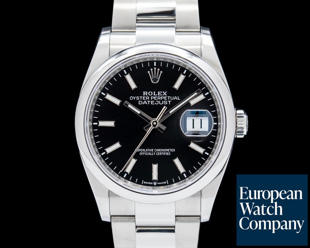 Image of Rolex Datejust 36 126200 SS Black Stick Dial
