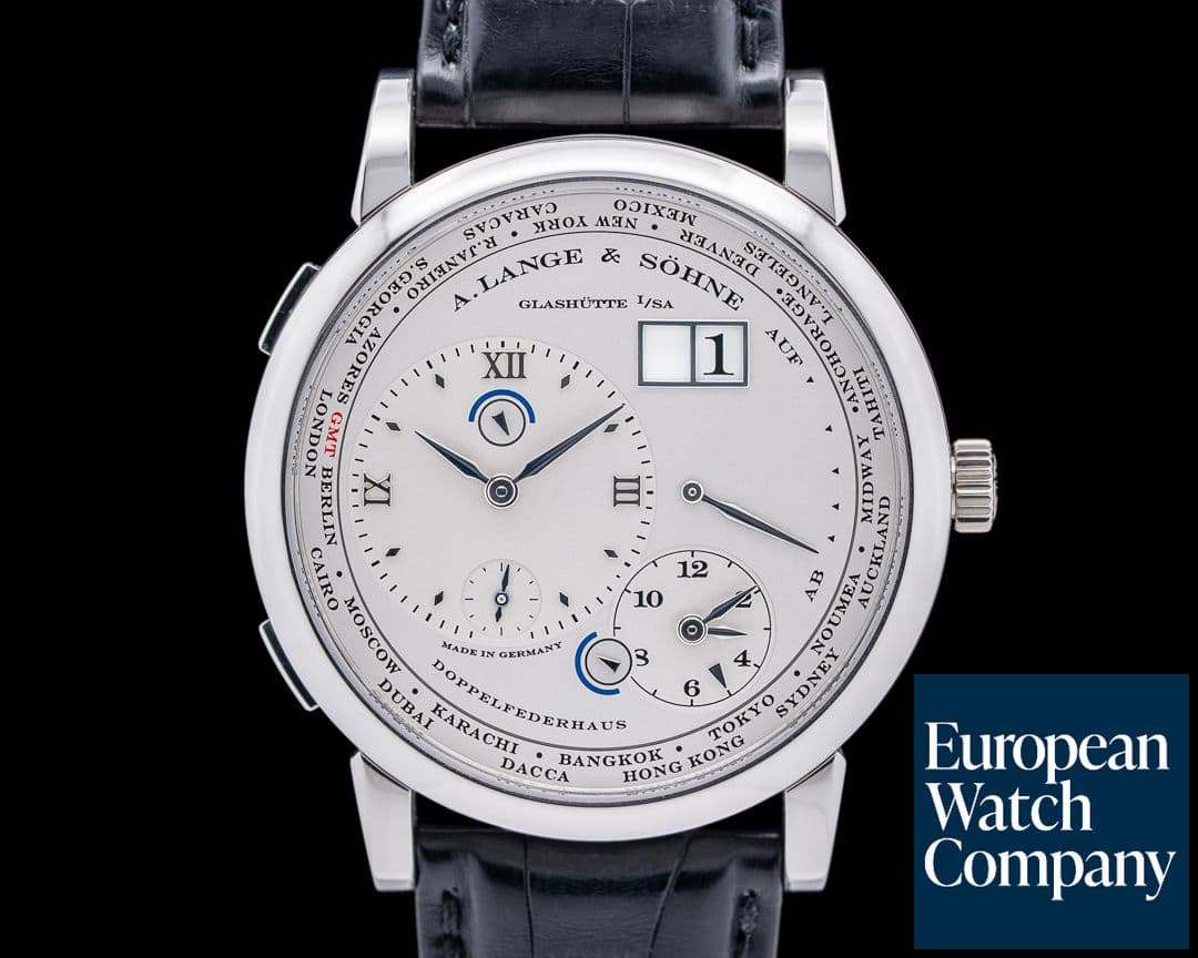 Image of A. Lange and Sohne Lange 1 116.025 Time Zone Platinum DEPLOYANT