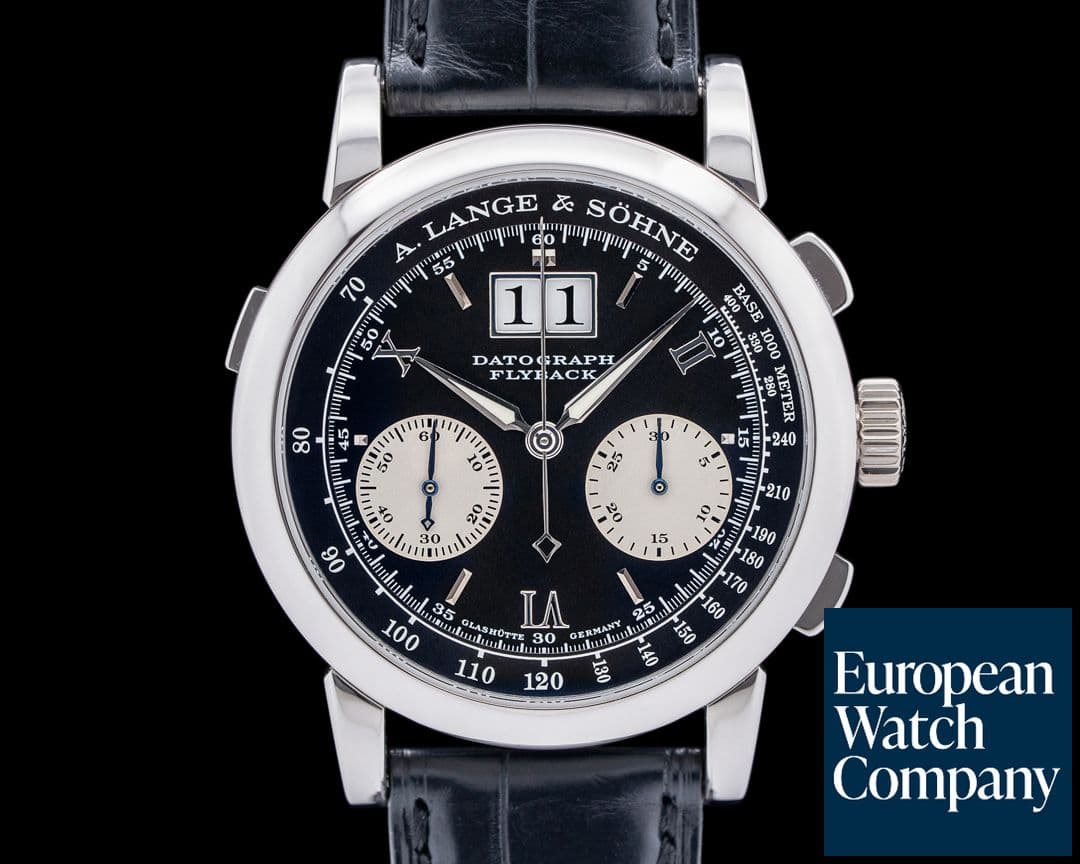 Image of A. Lange and Sohne 403.035 Datograph Flyback Platinum Black Dial