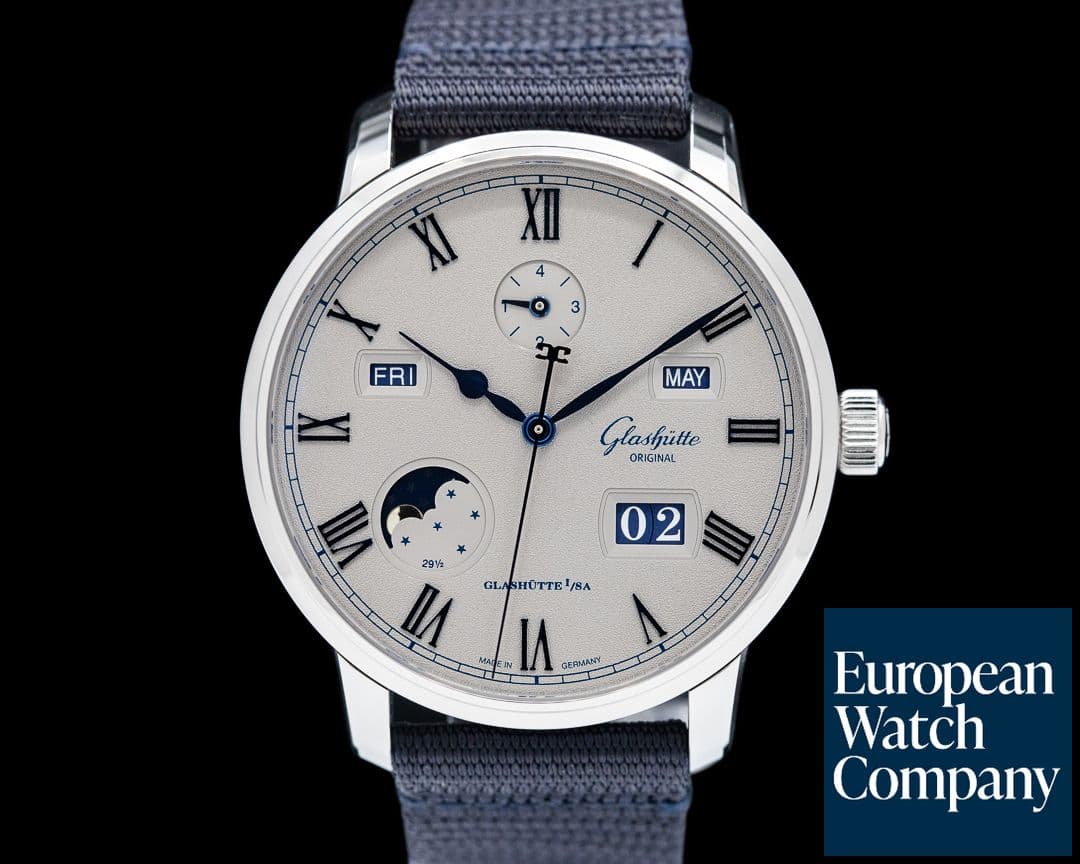 Image of Glashutte Original Senator Excellence Perpetual Calendar SS Gray Dial