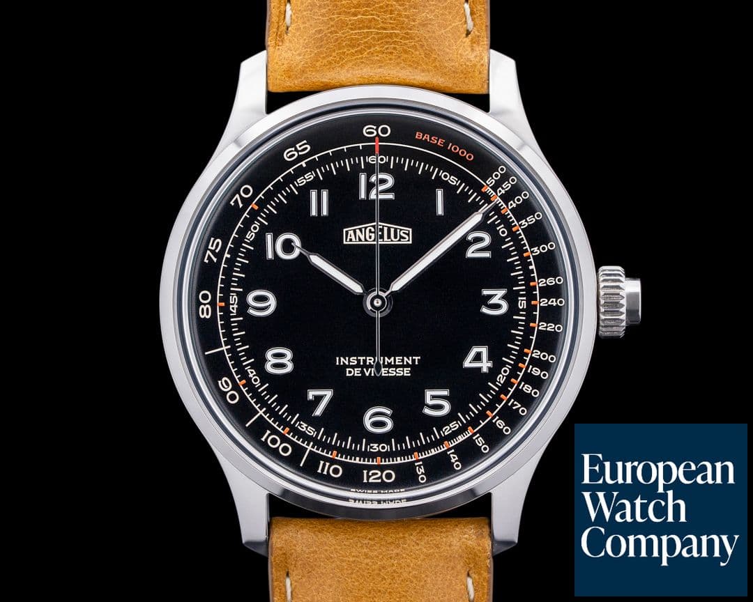 Image of Angelus Instrument De Vitesse SS Ebony Black Dial 2024