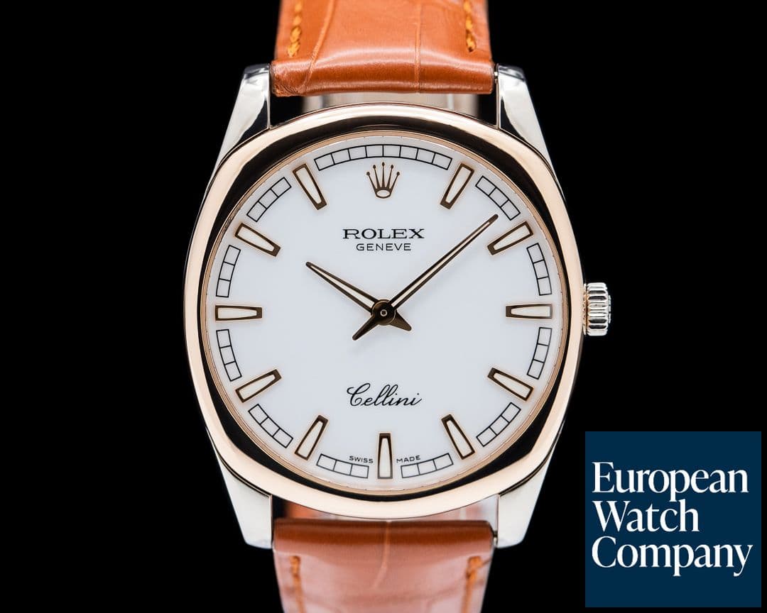 Image of Rolex Cellini Danaos 18K RG / WG White Dial
