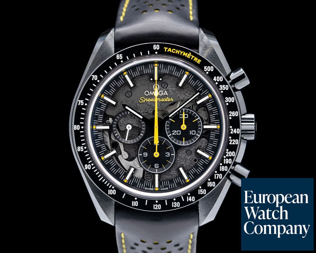 Image of Omega Speedmaster "Dark Side of the Moon" Apollo 8 Ceramic Skeleton Dial