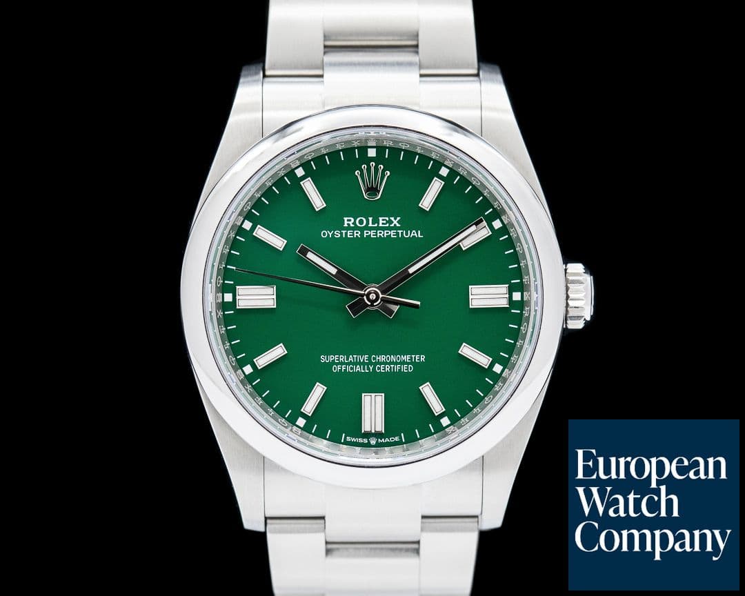 Image of Rolex 126000 Oyster Perpetual SS Green Dial