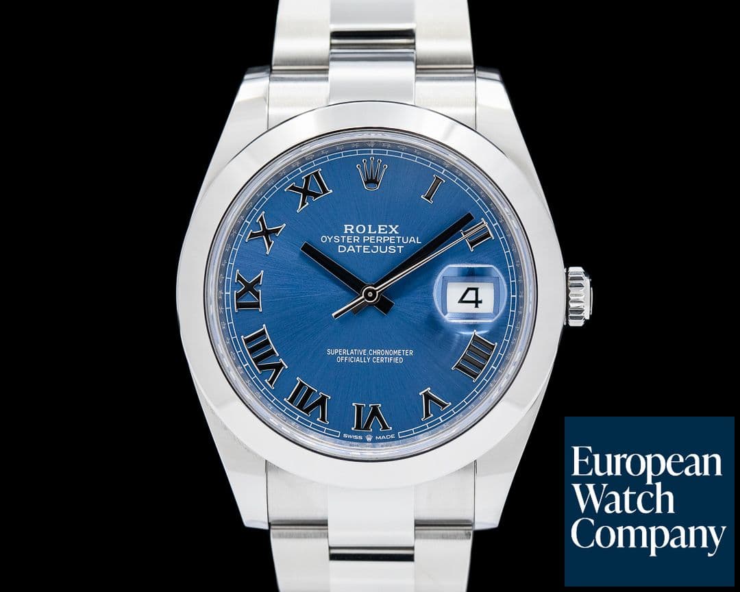 Image of Rolex Datejust 41 SS Blue Roman Dial 2024