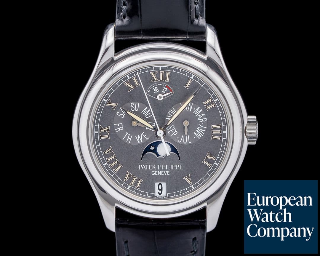 Image of Patek Philippe 5056P Annual Calendar Moon Phase Platinum Gray Dial