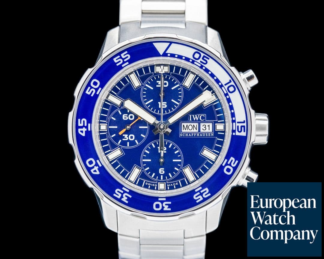 Image of IWC Aquatimer Chronograph Automatic SS Blue Dial
