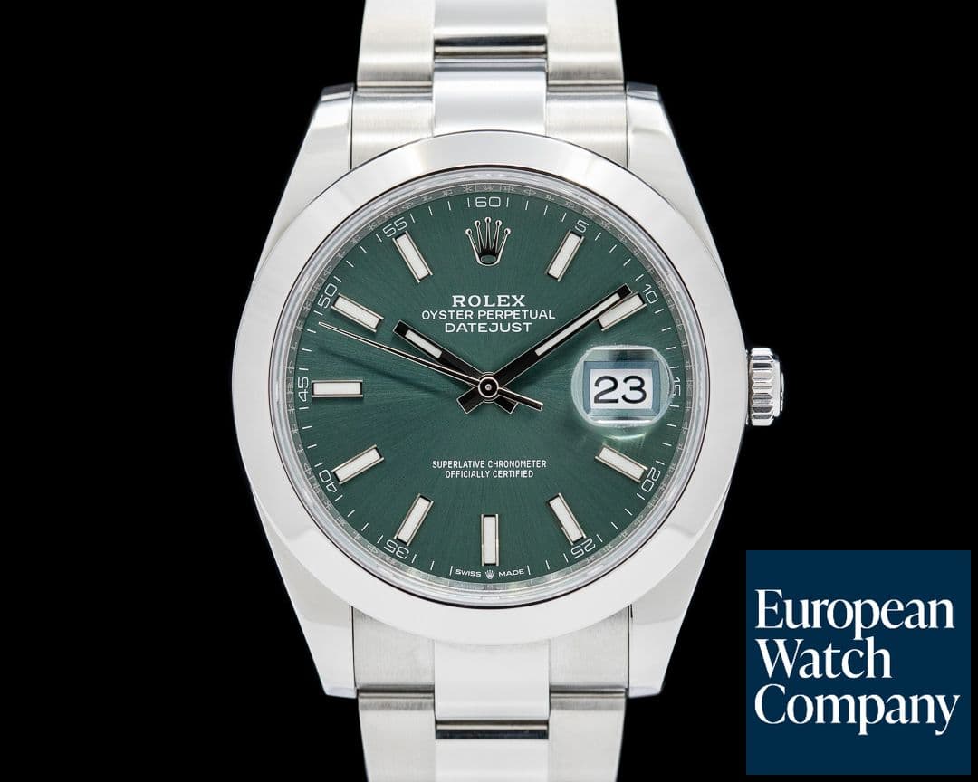 Image of Rolex Datejust 41 SS Green Dial
