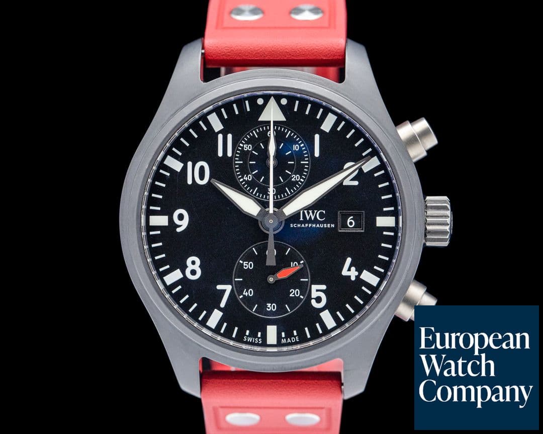 Image of IWC Top Gun Pilot Chronograph Ceramic Black Dial