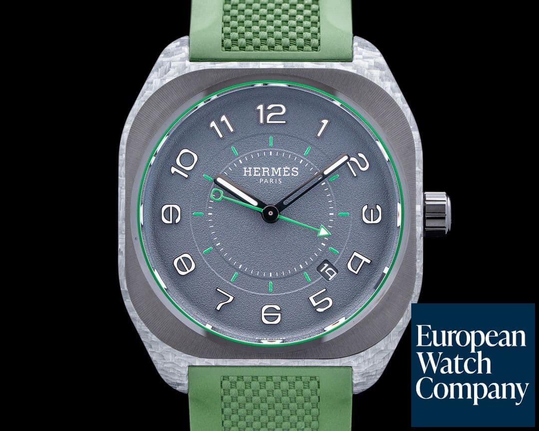 Image of Hermes H08 Carbon Fiber Gray Dial 2025