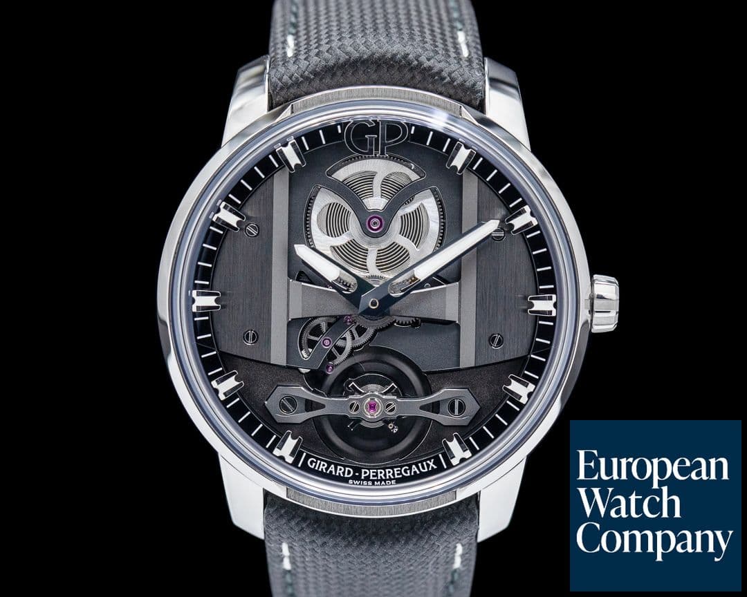 Image of Girard Perregaux Free Bridge SS Gray Skeleton Dial