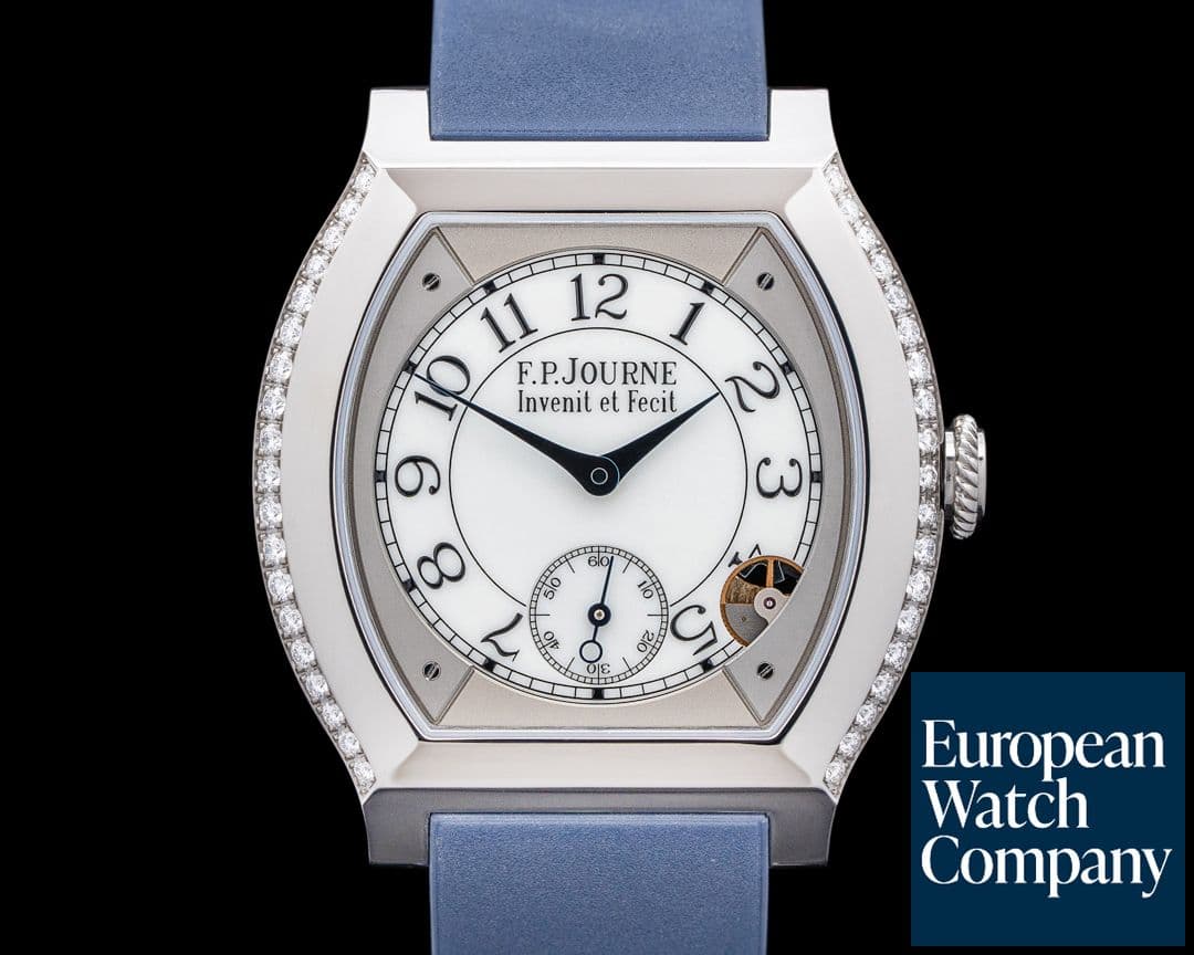 Image of F. P. Journe Elegante Ladies Quartz Diamonds Titanium White Dial